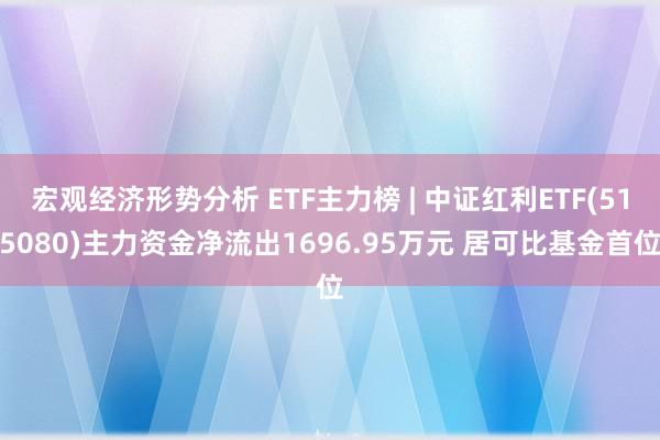 宏观经济形势分析 ETF主力榜 | 中证红利ETF(515080)主力资金净流出1696.95万元 居可比基金首位