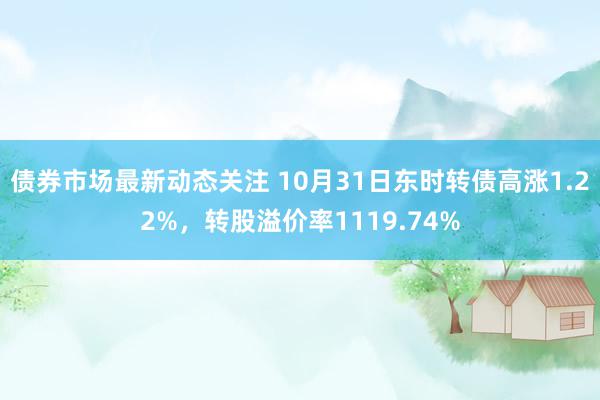 债券市场最新动态关注 10月31日东时转债高涨1.22%，转股溢价率1119.74%