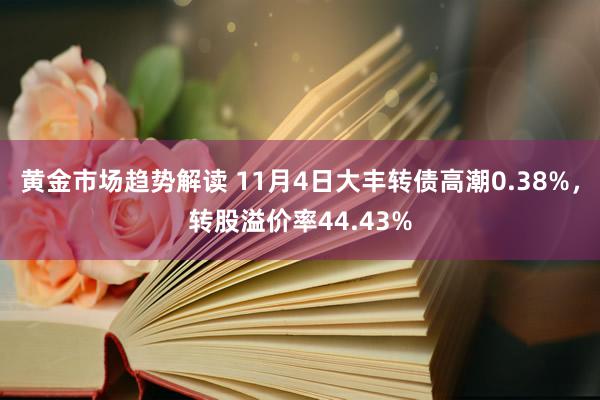 黄金市场趋势解读 11月4日大丰转债高潮0.38%，转股溢价率44.43%