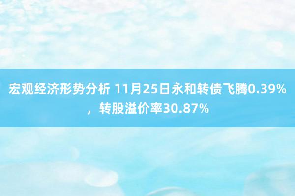 宏观经济形势分析 11月25日永和转债飞腾0.39%，转股溢价率30.87%