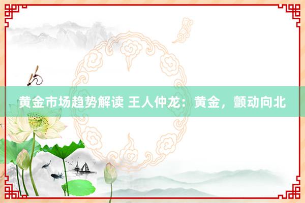 黄金市场趋势解读 王人仲龙：黄金，颤动向北