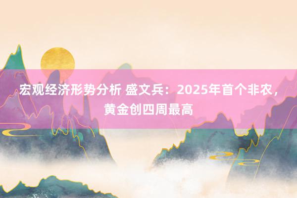 宏观经济形势分析 盛文兵：2025年首个非农，黄金创四周最高