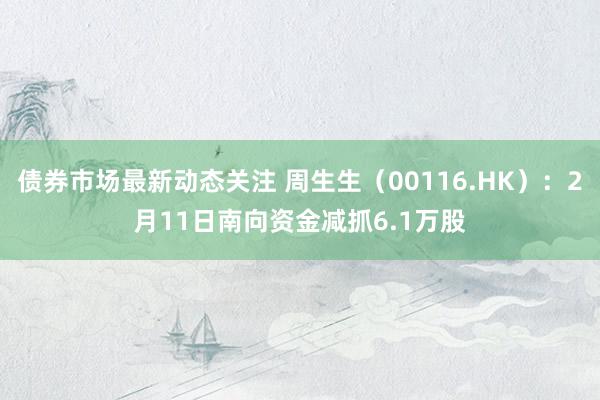 债券市场最新动态关注 周生生（00116.HK）：2月11日南向资金减抓6.1万股