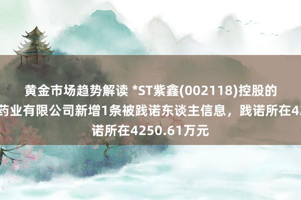 黄金市场趋势解读 *ST紫鑫(002118)控股的吉林草还丹药业有限公司新增1条被践诺东谈主信息，践诺所在4250.61万元