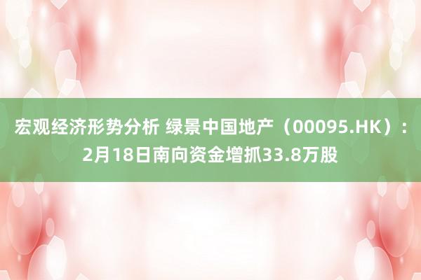 宏观经济形势分析 绿景中国地产（00095.HK）：2月18日南向资金增抓33.8万股