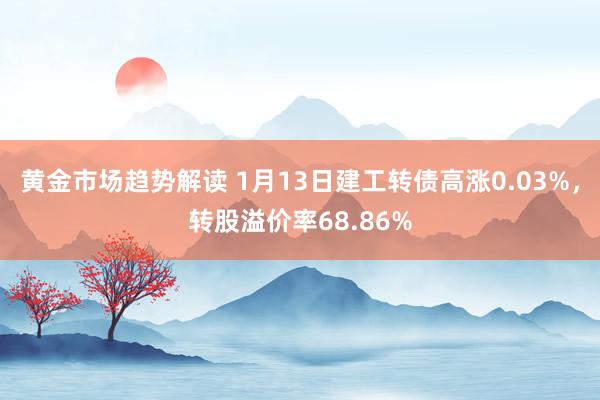 黄金市场趋势解读 1月13日建工转债高涨0.03%，转股溢价率68.86%